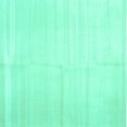 thumbnail image 1 of Ahgly Company Indoor Square Solid Turquoise Blue Modern Area Rugs, 3' Square, 1 of 4