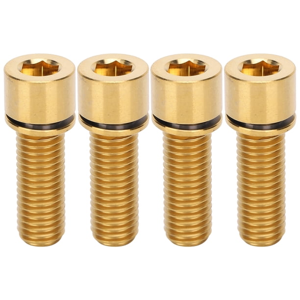 Tornillo de pernos de vástago de bicicleta, tornillos de vástago M7x20mm aleación de titanio de alta dureza para vástago de bicicleta Deportes Ecomeon no