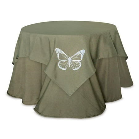 UPC 093422114226 product image for Pack of 2 Round Sage Table Topper Featuring a Butterfly Design 54 | upcitemdb.com