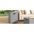 thumbnail image 2 of Mintazer 15.75" Outdoor Propane Tank Cover Table with Side Handles & Protective Cover for Patio Backyard, No Assembly Needed, Dark Gray, 2 of 10