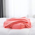 thumbnail image 3 of Flannel Fleece Living Coral Blanket Throw Size Luxury Microfiber Soft Throw 50" x 60" Fluffy Solid Throw Blanket for Couch/Bed, 3 of 6