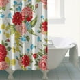 thumbnail image 5 of Boho Style Shower Curtain Pioneer Floral Vintage Retro Shower Curtain for Bathroom Home Decor Bathtubs Waterproof Fabric Curtain with 12 Hooks 84x72in, 5 of 5