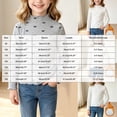 thumbnail image 3 of JFOPQVSM Girls' Long Sleeve T Shirt Trendy Polka Dot Shirts Soft Cotton Crewneck Plain Kids Tops, 3 of 6
