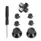 thumbnail image 3 of Controlador de juego Botones de aleación de aluminio Juego de palanca de pulgar Piezas de repuesto para PS4Negro, 3 of 8