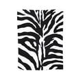 thumbnail image 1 of Black and White Zebra Pattern Throw Blanket,Super Soft Anti-Pilling Flannel Bed Blankets, 40"x30", 1 of 8