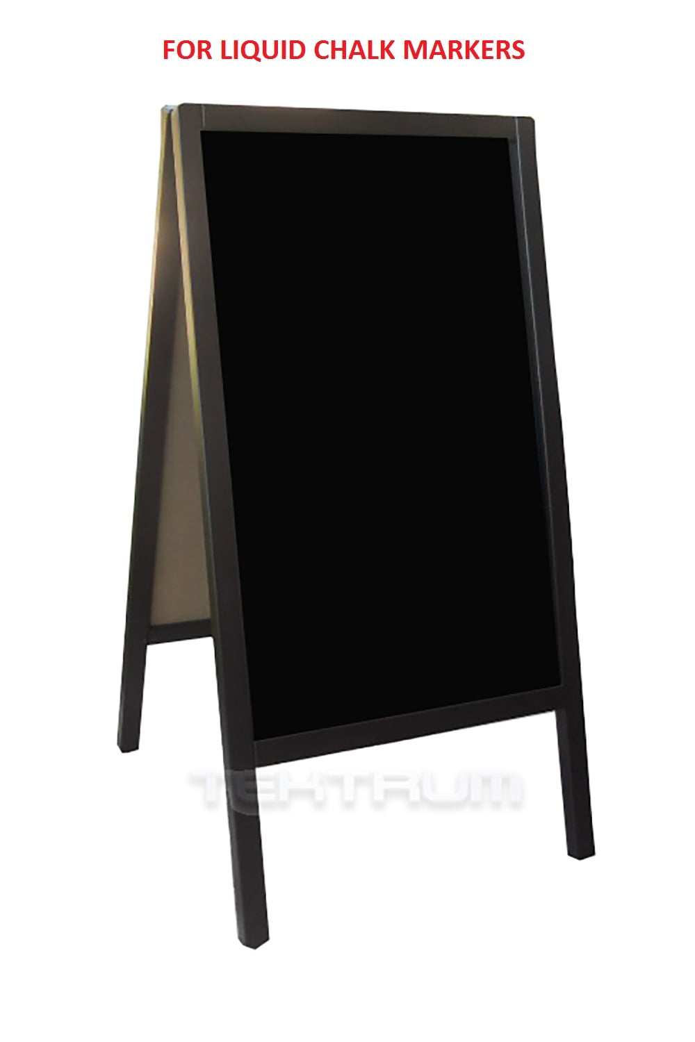 Photo 1 of TEKTRUM DOUBLE-SIDE SIDEWALK A-FRAME DARK WOOD SANDWICH SIGN BOARD 20 x 40 FOR SHOPS PUBS -LIQUID CHALK USE ONLY