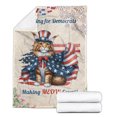 thumbnail image 2 of Democratic Maine Coon Cat Making Meow Count Election 2024 Cozy Fleece Blanket Cat Lover Kitten Owner Gifts Warm Soft Throw Blanket - 01001, 2 of 5