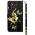 thumbnail image 3 of Case for Samsung Galaxy A14 5G Case Wallet with Card Holders - Lovely Colorful Pattern PU Leather Flip Phone Case TPU Shell Folio Cover Women Men for Samsung Galaxy A14 5G Golden Butterfly, 3 of 14