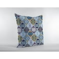 thumbnail image 5 of Flower Diamonds Indoor/Outdoor Pillow with Removable Cover in Orange and Blue18x18, 5 of 9