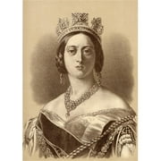 Design Pics DPI1860645 Queen Victoria 1819-1901 Princess Alexandrina Victoria of Saxe-Coburg From The Portrait by Winterhalter Poster Print, 12 x 18