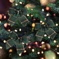 thumbnail image 5 of Christmas 10Pcs Christmas Bows Various Styles Bows Fabric Christmas Tree Garland Accessories Decoration Party Party Decorations丨Green, 5 of 9