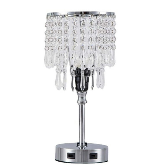 Yeacher Crystal USB table lamp table bedside counter lamp touch type + touch bulb