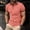 Watermelon Red, variant on VgaVtl Polo Mens Shirts Summer Short Sleeve Striped Business Collared Casual Mens T Shirts Everyday Button