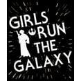 thumbnail image 2 of Girl's Star Wars Princess Leia Girls Run the Galaxy Silhouette Graphic Cropped T-Shirt Black X Large, 2 of 3