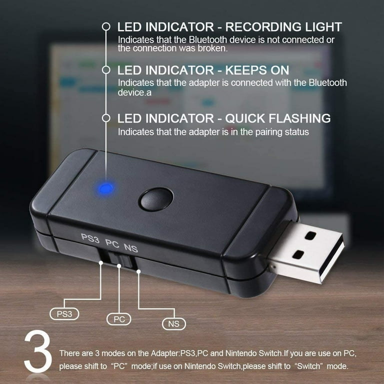Wireless Controller Adapter - Converter allows for use of Wireless Controller Adapter - Converter allows for use of