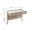 thumbnail image 3 of DUMBO Modern Engineered Wood Dresser with 3-Drawers in Multi-Color, 3 of 11