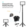 thumbnail image 2 of Andoer Andoer 3-Piece USB LED Video Lighting Kit with 14-Level Brightness, 3200K-5600K Color Temperature, Adjustable Tripod up to 148cm, 5 Filter Panels, and Triple Cold Shoe Mount for Versatile, 2 of 7