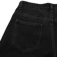 thumbnail image 6 of ZGRBOU Women's Wide Leg Capri Jeans High Waist Straight Stretchy Jeans Summer Casual Denim Capris Pants with Pockets, 6 of 7