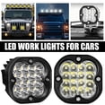 thumbnail image 4 of Automotive LED Work Light, 3-inch 4-row 16-bead Square Auxiliary Light, for Off-road Modification Front Bumper Lights, Motorcycle Spotlights, 4 of 8