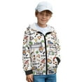 thumbnail image 3 of Chaqlin Volleyball Pattern Hooded Zip Up Jacket for Youth and Teens - Comfy Casual Fuzzy Pullover for Gym Run and Travel Fluffy Sweatshirt for boys, 3 of 7