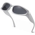 thumbnail image 1 of Gafas de Sol Ovaladas aisswzber Envolventes Ligeras de Plástico UV400, 1 of 7