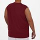 thumbnail image 5 of Ceisia Men's Plus Size Solid Color Mesh Crew Neck Tank Top, Breathable Sleeveless Fitness Shirt for Big & Tall Men Wine XXXXXL Gifts, 5 of 7