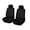 Black, variant on Universal Car Seat Covers Full Set, Tire Track Embossed Automotive Front Seating Protectors, Aesthetic Vehicle Cushions Overlays for Sedan SUV Truck, Stretchable Interior Renewal Maintenance Accents
