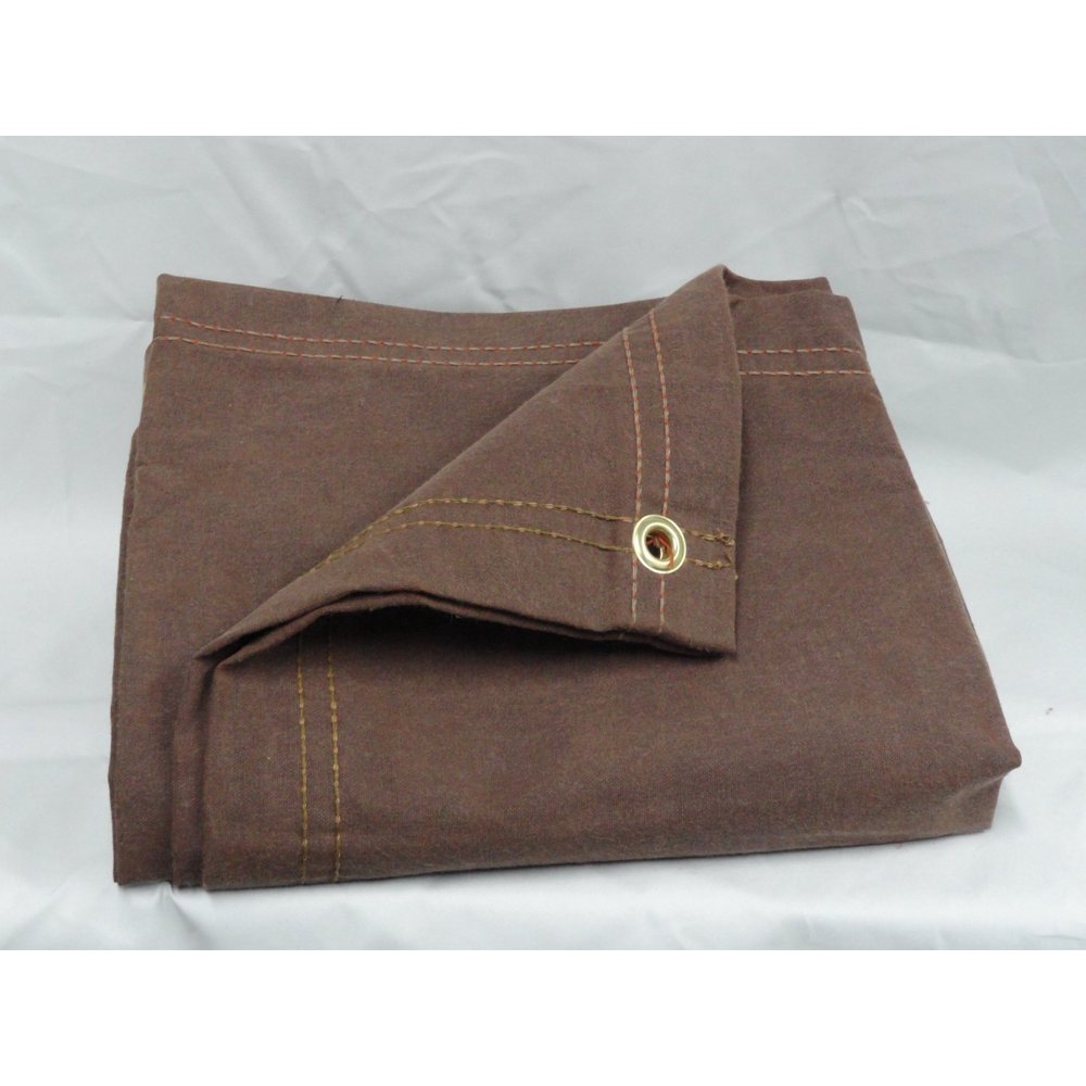7' x 9' Brown Canvas Tarp