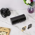 thumbnail image 3 of Vegan Leather Watch Case 3-Slot, Watch Roll Travel Storage Organizer, 3 of 7