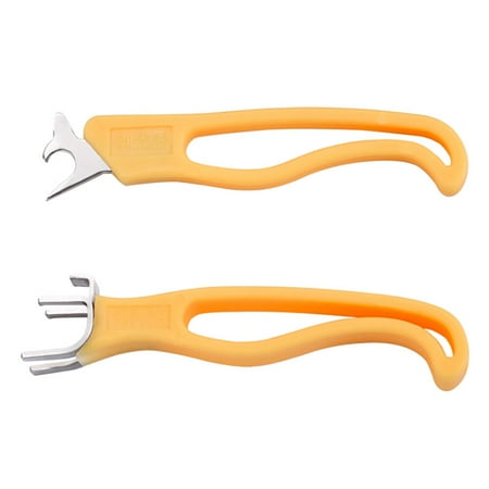 

HOMEMAXS 2pcs Macadamia Walnut Clip Multifunctional Nut Shell Opening Tools (Orange)