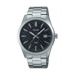 Casio Men s Analog Silver Tone Stainless Steel Watch 46.3mm MDV106DD 1A1 Silver