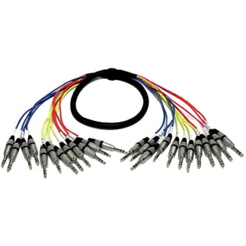Seismic Audio Audio TRS 1/4" Pro Fantail Snake Cable - 4, 8, 12, 16, 24 Channel - 5' to 25' - SASRT-Series