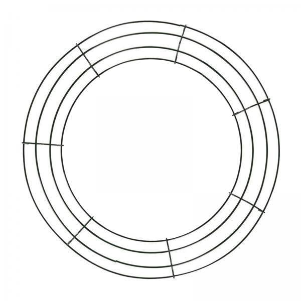 Lot De 2 Cercles Métalliques Pour Couronne DIY - Diamètre ~40.5 Cm, Fil D'acier - Pour Décorations Noël, Mariage, Artisanat - 7