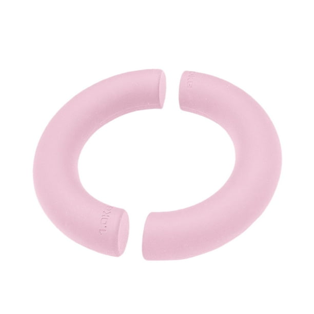 2x Mancuernas de medio círculo Pesas de mano Agarre cómodo Multiusos Compacto para Rosa 2kg
