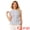 Light Blue, variant on Women's Elegant Tweed Crew Neck Cap Sleeve Peplum Blouse XL Light Blue
