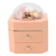 thumbnail image 1 of Caja de almacenamiento para joyas con cajón doble y forma octogonal Forever Flower, color rosa, 1 of 10