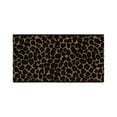 thumbnail image 3 of Authentic Hotel and Spa  Turkish Cotton Cheetah Jacquard Trim Latte Brown 3-piece Towel Set, 3 of 5