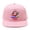 Pink, variant on Flat Brim Baseball Cap Adjustable Unisex Fit Usa Soccer Hat ( Black )
