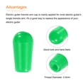 thumbnail image 4 of 2Pcs Guitar 3 Way Pickup Switch Tip M3.5 Plastic Toggle Switch Knobs LP Electric Guitar, Green, 4 of 5