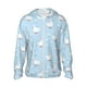 thumbnail image 1 of Fotbe Goose White Flowers Chaqueta con Protección Solar UPF 50+ para Hombre y Mujer, Camisa con Capucha y Bolsillos-Large, 1 of 7