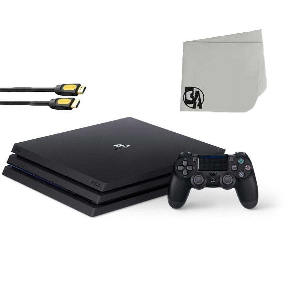 Sony PlayStation 4 Pro Glacier 1TB Gaming Consol White 2 Controller  Included with Call of Duty Ghosts BOLT AXTION Bundle Like New 