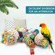 thumbnail image 2 of Juguetes para PáJaros, Juguetes para Conure, Colgantes, Bola de Sola Suave Natural, Pico para Masticar, Triturar, Forraje, Juguetes para Loros, CacatúAs, Conure, 2 Uds., 2 of 6