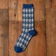thumbnail image 7 of Zhengup Women's 5 Pairs Aesthetic Socking Coquette Retro Cotton Socks Vintage Harajuku Crew Socks Plaid Warm Ankle Socks, 7 of 7