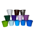 Charmed Colored Mini Metal Buckets 3Pack Colorful Tin Pails with