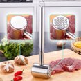 thumbnail image 3 of Jinsinto Stainless Steel Meat Tenderizer Mallet Hammer Double-Sided Large Pounder Tool,1pc, 3 of 5