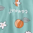thumbnail image 4 of Conjuntos de blusas y camisas de cuello redondo y manga corta para niños de verano, ropa de casa estampada de manga corta para niños y niñas., 4 of 5