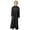 Black, variant on Boys Jumpsuits Cotton Blend Arabic Thobe Long Sleeve Kaftan Crew Robe National Playsuit Teenage Boys Long Sleeve Embroidered Robe Set Arab Childrens Wear Fall Winter Sports Jumpsuit,5-6Y