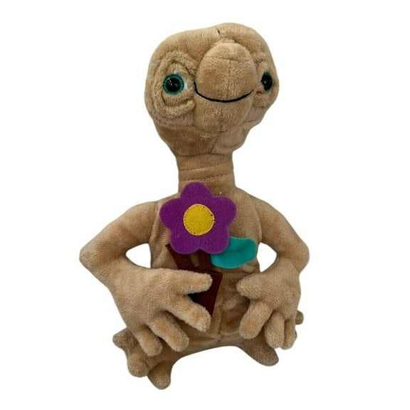 Holding Planter Flower ET Extra-Terrestrial E.T Plush Doll Valentines Gift 8”NEW
