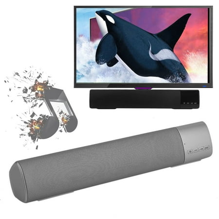 Professional Wireless Soundbar Hands Free Bluetooth Stereo Music Sound Bar Speaker System Support TF Card For TV Home