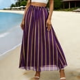 thumbnail image 2 of Jinhomg Womens Flowy Maxi Skirt Trendy Casual A-Line High Waisted Chiffon Skirts Elegant Long Skirt, 2 of 8